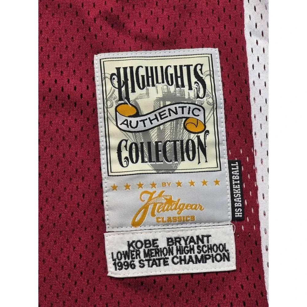 Kobe‎ Bryant Lower Merion High School Jersey Small Maroon Headgear Classics NWT